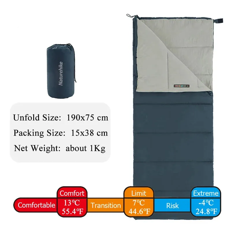 Double-Wide Waterproof Sleeping Bag for Camping