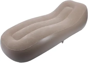 EVGATSAUTO Inflatable Lounger with Optimal Support and Flexibility, Portable Blow Up Sofa Chair with Built in Pump for Camping, Beach Outings