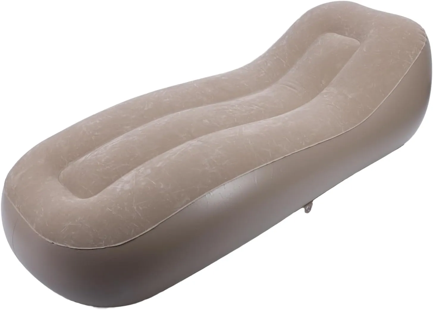 EVGATSAUTO Inflatable Lounger with Optimal Support and Flexibility, Portable Blow Up Sofa Chair with Built in Pump for Camping, Beach Outings