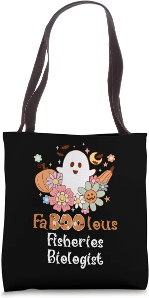 Faboolous Fisheries Biologist Boo Funny Halloween Tote Bag