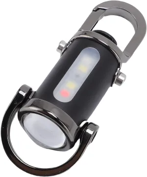 Fafeicy Mini Keychain Flashlight 1200LM Super Bright Rainproof Rechargeable Small Pocket LED Torch for Camping Outdoor Home Emergency, Aluminum Alloy