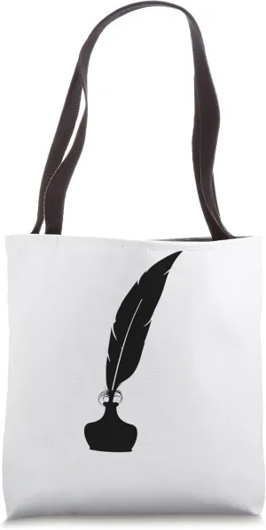Feather Quill & Inkwell Tote Bag