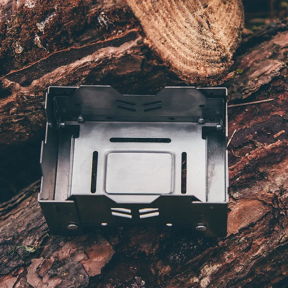 Fire Maple Lotus Titanium Ultralight Solid Alcohol Stove Mini Foldable Camping Hiking Alcohol Burner Alcohol Folding Stove