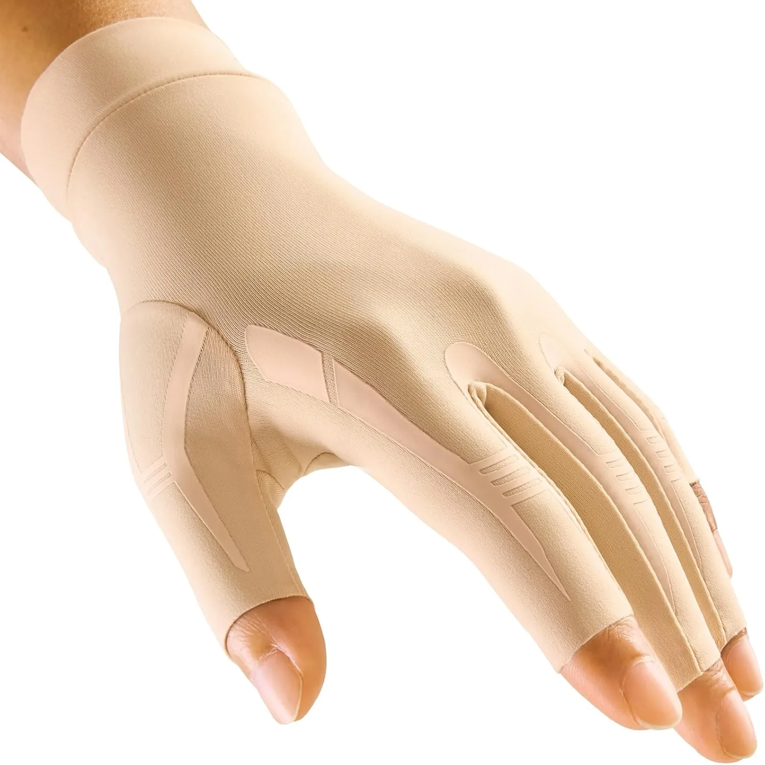FREETOO Compression Gloves Women Men for Carpal Tunnel, Arthritis Gloves for Women for Pain, Carpal Tunnel Relief Gloves with Grip for Sleeping, Typing, Work, Nerve Pain, Circulation, Edema Skin M