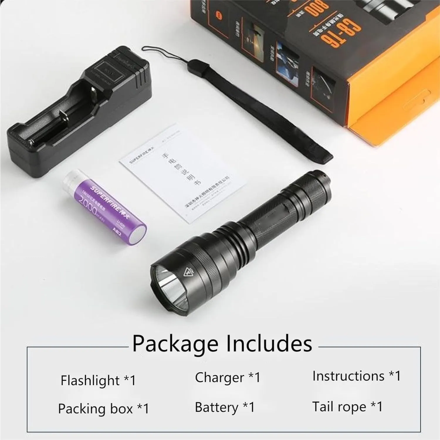 Gootatic Voltguard V95 Stun Torch,Gootatic Stun Flashlight,2025 The Ultimate Survival Flashlight,USB,for Home, Camping, Fishing, Car Essentials and Survival Kits (1pcs)