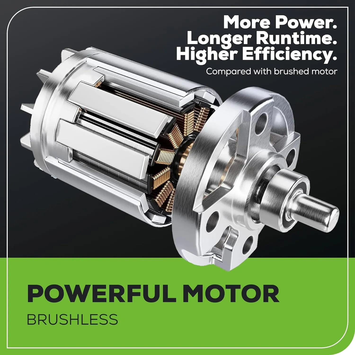 Greenworks 24V Brushless 1/2" Hammer Drill (530 in-lbs.) 2.0Ah Battery and Charger Included, DDG402