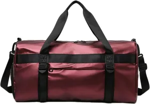 Gym Bag for Women Men with Shoe Compartment Waterproof Travel Duffel Weekender Carry on Beach Yoga Overnight Luggage