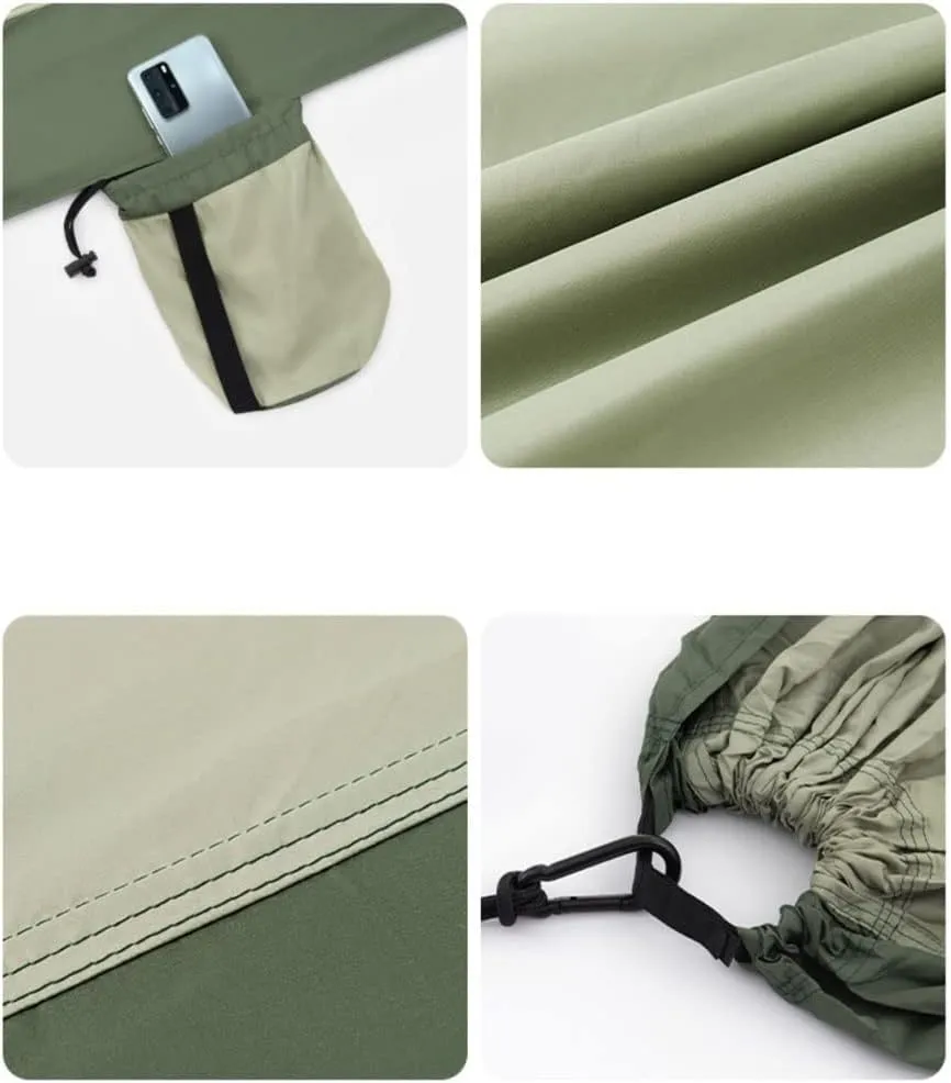 Hammocks Camping Hammock Single Or Double Sized Indoor & Outdoor Hammocks with Storage Bag Camping Accessories, 290*148cm, Grey