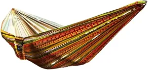 Hamock Hammock Outdoor Camping Quick-Open Single Double Hammock Parachute Cloth Printing Park Camping Hammock Hanmock(Yellow)
