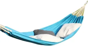 Hamock Outdoor Hammock Woven Tassel Thick Canvas Straight Stick Anti-Rollover Leisure Camping Single Double Swing Hanmock(Blue,A)