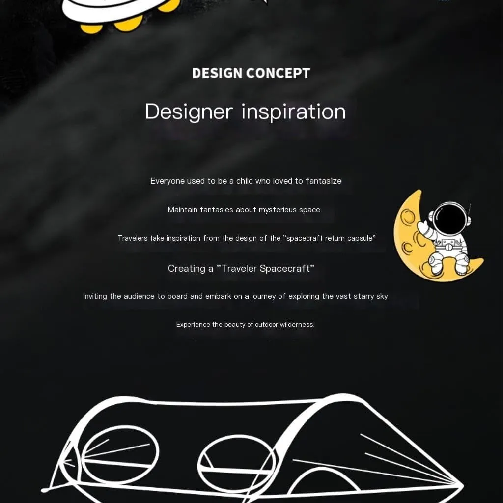 Hamock Space Capsule Outdoor Camping Hammock Anti-Mosquito Sunscreen Outdoor Double Swing with Mosquito Net Hammock Hanmock