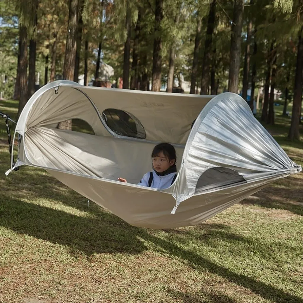 Hamock Space Capsule Outdoor Camping Hammock Anti-Mosquito Sunscreen Outdoor Double Swing with Mosquito Net Hammock Hanmock