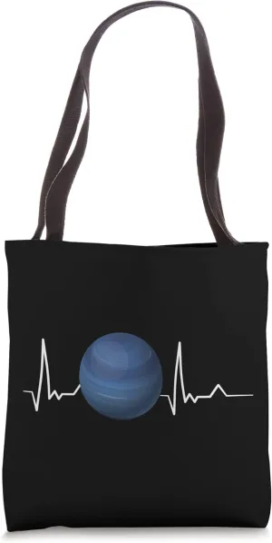Heartbeat Neptune Tote Bag