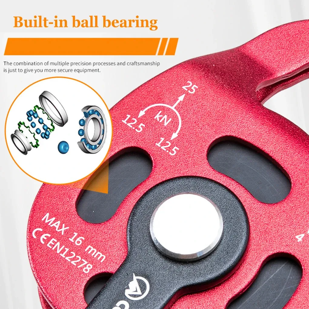 Heavy-Duty Climbing Pulley – Professional Ascender for Rock Climbing, Rescue & High-Altitude Transport