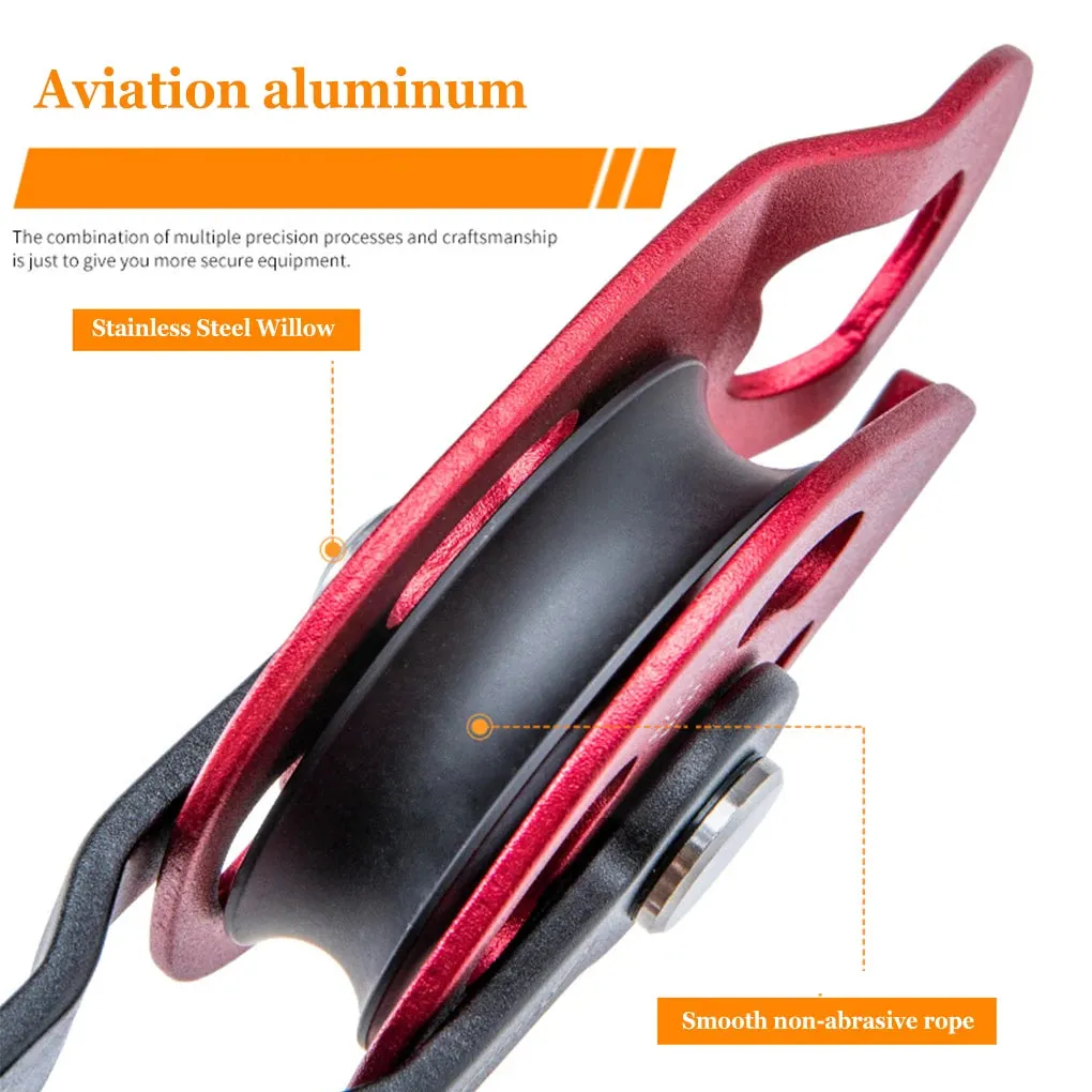 Heavy-Duty Climbing Pulley – Professional Ascender for Rock Climbing, Rescue & High-Altitude Transport