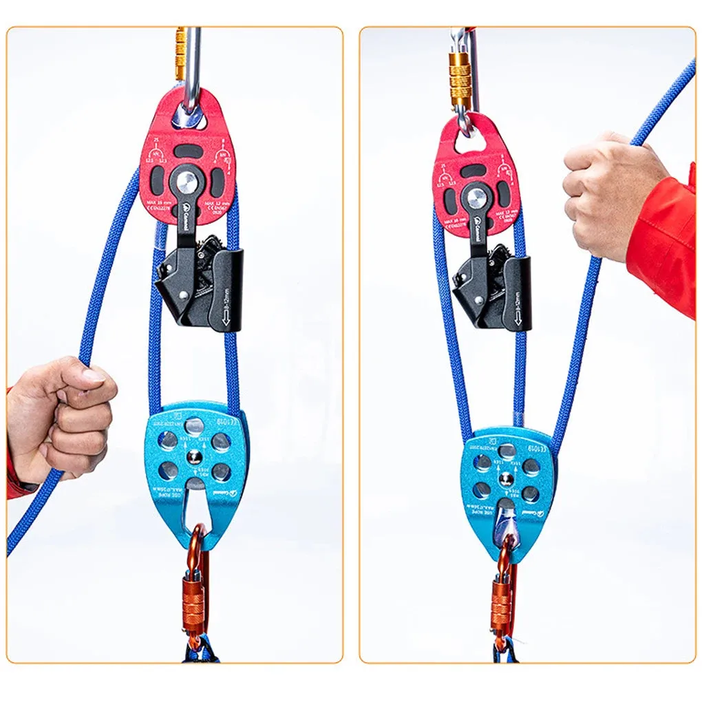Heavy-Duty Climbing Pulley – Professional Ascender for Rock Climbing, Rescue & High-Altitude Transport