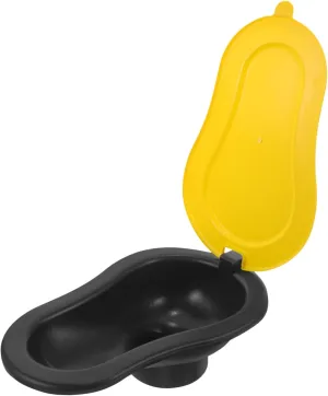 Heavy Duty Plastic Squatting Toilet Portable for Construction Camping Hiking Temporary Sanitation Unit Odor Lid Design