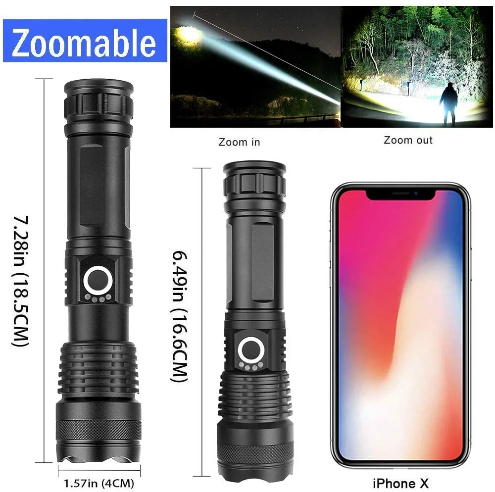 High Power Rechargeable Led Flashlight