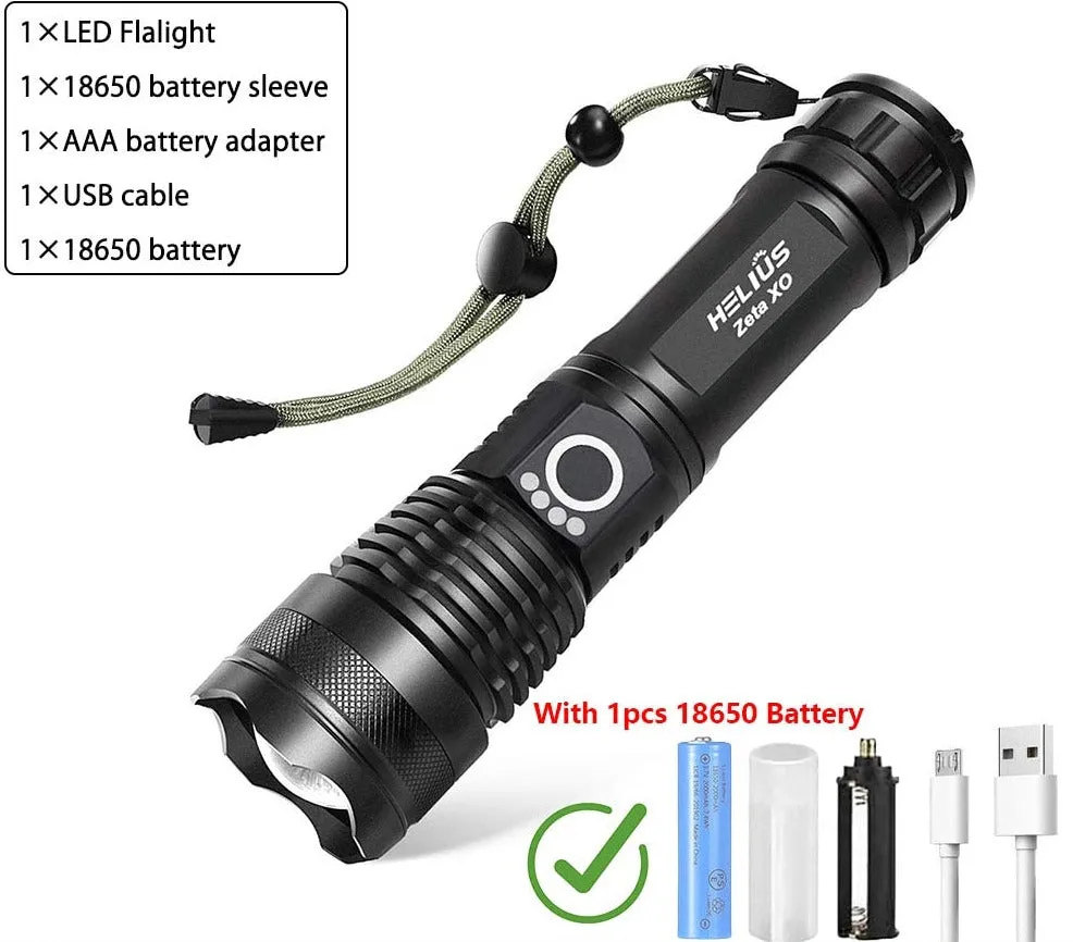 High Power Rechargeable Led Flashlight