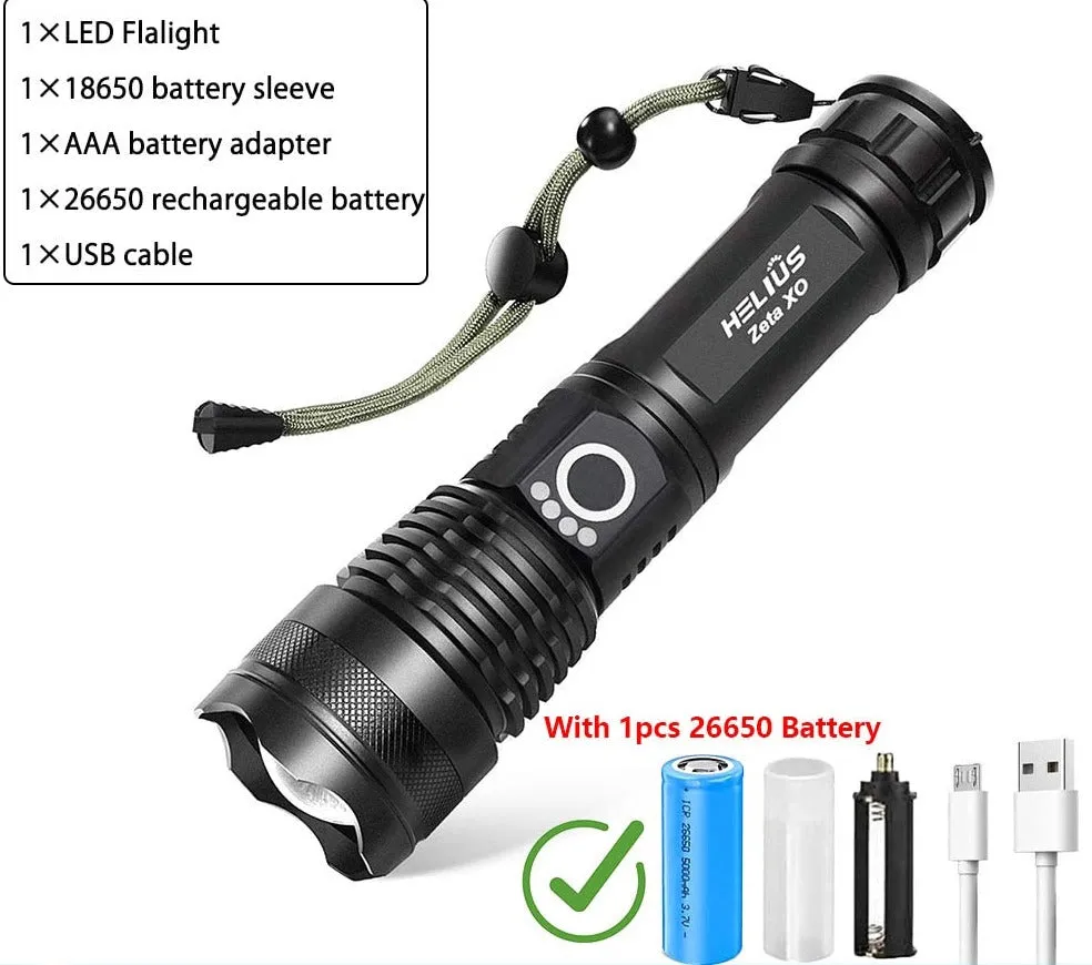 High Power Rechargeable Led Flashlight