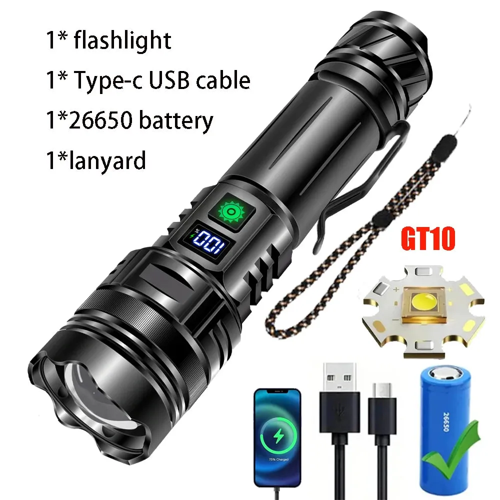 High Power Type-C LED Flashlight