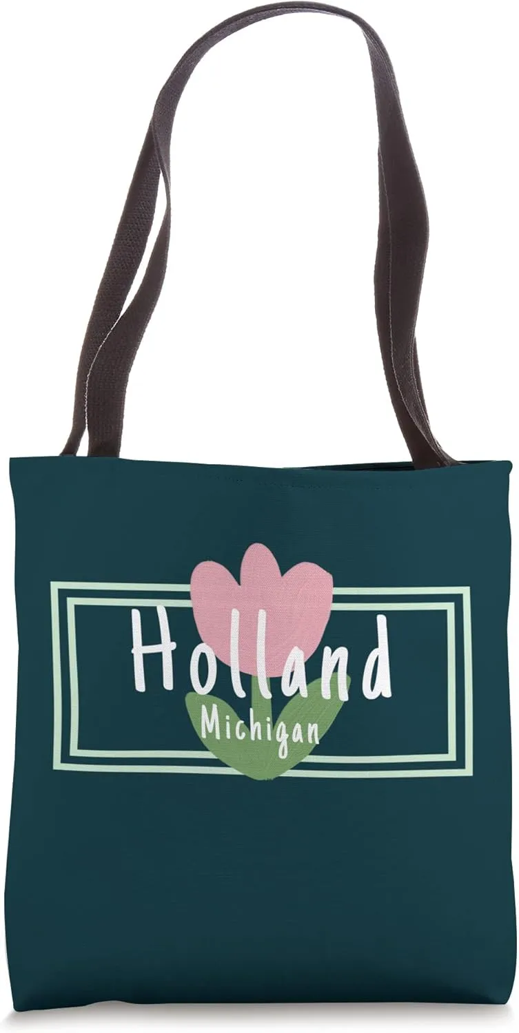 Holland Michigan Michigander Great Lakes Souvenir Gift Tulip Tote Bag