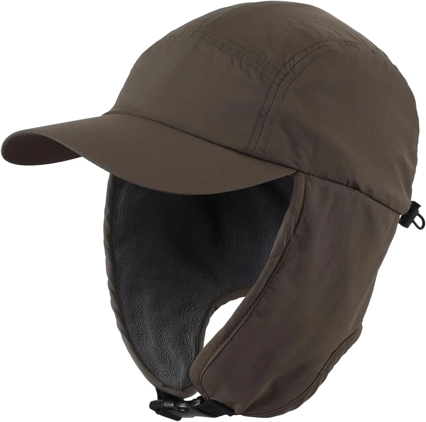 Home Prefer Mens Winter Hat Warm UPF50  Baseball Hat with Earflaps Fleece Lined Waterproof Trooper Trapper Hat