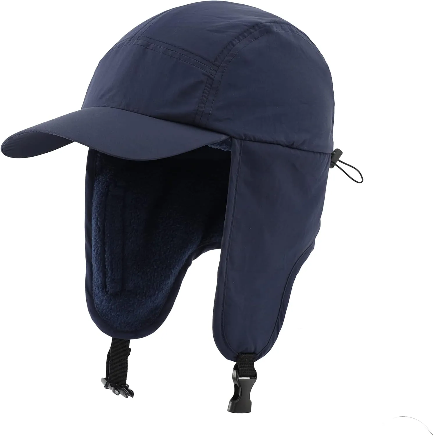 Home Prefer UPF50  Waterproof Mens Winter Hat Fleece Lined Earflaps Trooper Trapper Hat for Hunting Hiking Cycling Face Cover