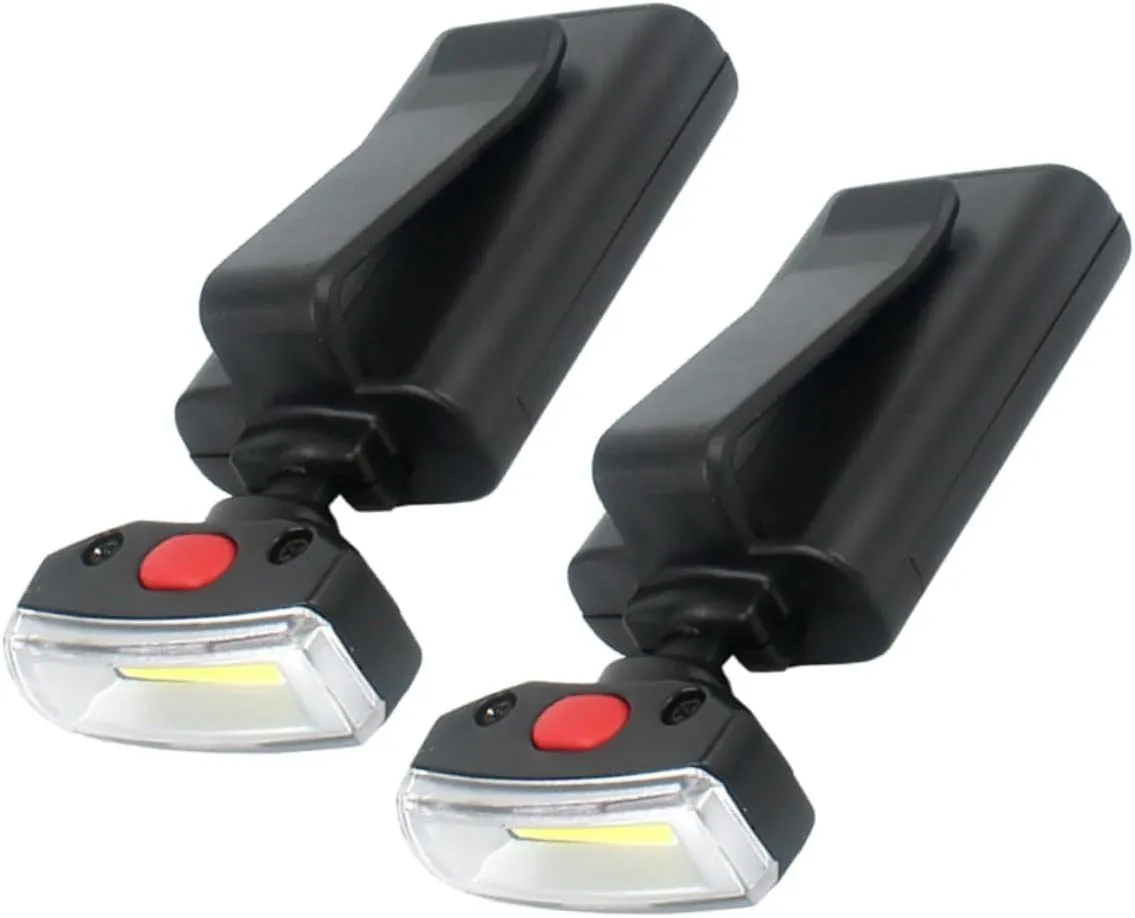 Homoyoyo 2pcs Led Clip-on Hat Light Battery- Outdoor Pocket Light Wide Beam Hat Lamp for Hiking Fishing Sailing
