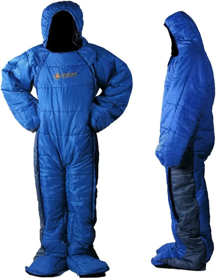 Humanoid Sleeping Bag Wearable Sleeping Bag 3 Season Sleeping Bag Camping Adults Full Body Sleep Pouch for Camping,Traveling, Hammocks, Hiking, Backpacking, Lounging/M