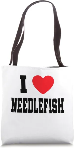 I Love Needlefish Tote Bag