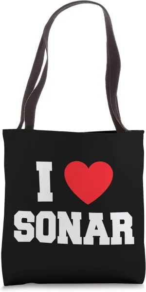 I Love Sonar Tote Bag