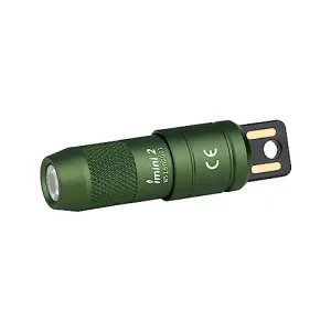 IMINI 2 EDC Rechargeable Keychain Flashlight,50 Lumens Compact & Portable Mini Light