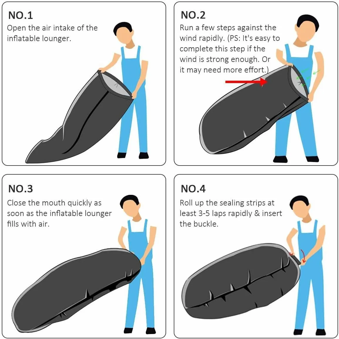 Inflatable Lounger Air Chair Sofa Bed Sleeping Bag Couch for Beach Camping Lake Garden (Orange)