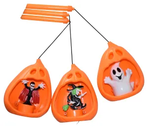 Jagmag® 1 pcs Halloween Pumpkin Lantern Portable Pumpkin Led Light Halloween Decoration Bar Party Atmosphere Props for Ghost Party Pumpkin led Light (Random Design)
