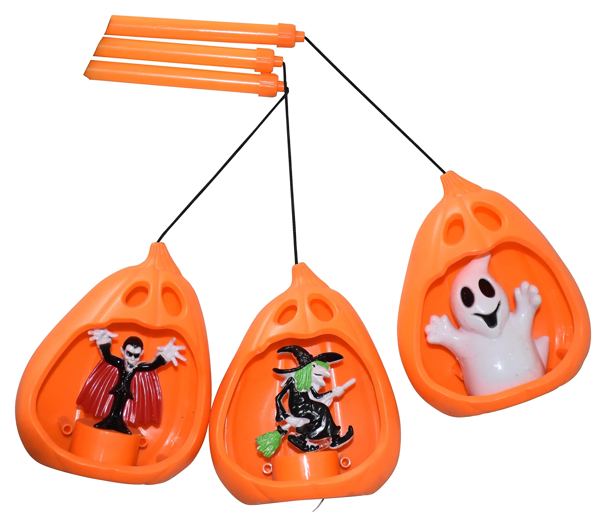 Jagmag® 1 pcs Halloween Pumpkin Lantern Portable Pumpkin Led Light Halloween Decoration Bar Party Atmosphere Props for Ghost Party Pumpkin led Light (Random Design)