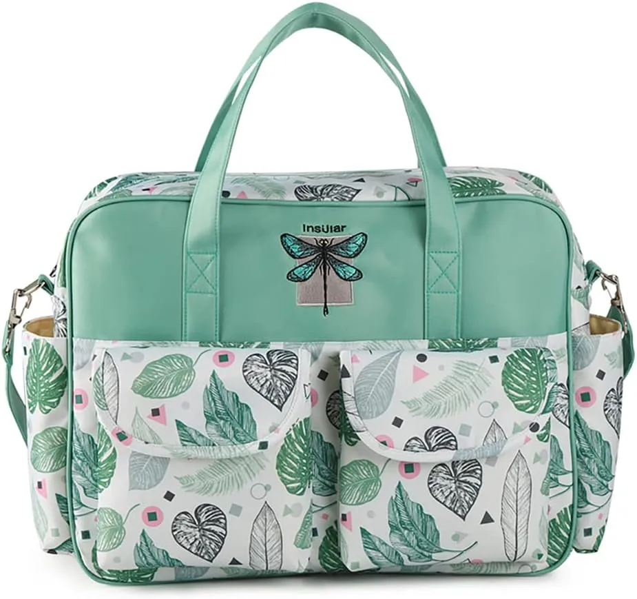 Kamay's Mummy Shoulder Bag Diaper Bag Chic Nappy Changing Bag Tote/Messenger Style Large with Changing Mat, Adjustable Straps