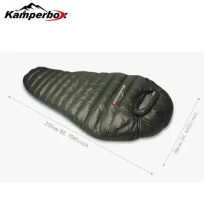 Kamperbox Down Sleeping Bag with Compression Sack| 1500g Filling | Left Right Zipper