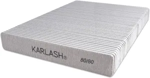 Karlash Professional Double Sided Emery Board Jumbo Zebra Nail File 80/80 50pcs