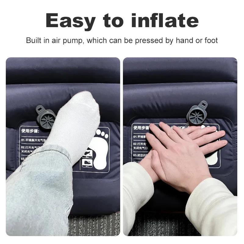 Kilos Gear Camping Inflatable Air Mattress, 4" Thick with Built-in Pump and Pillow