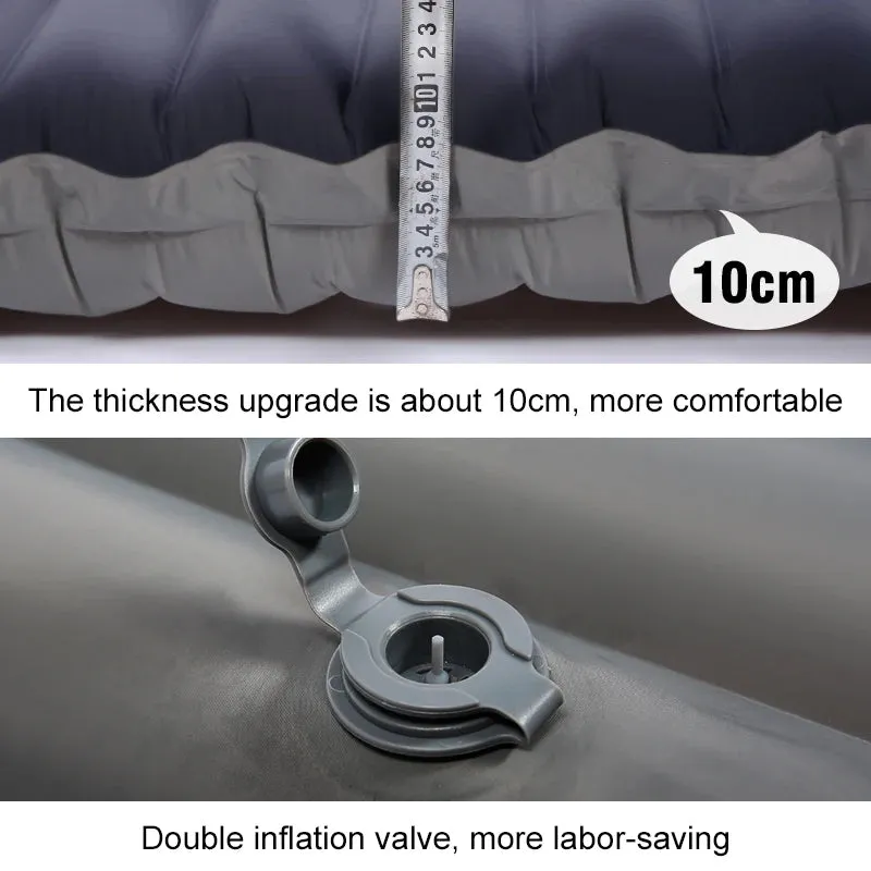Kilos Gear Camping Inflatable Air Mattress, 4" Thick with Built-in Pump and Pillow