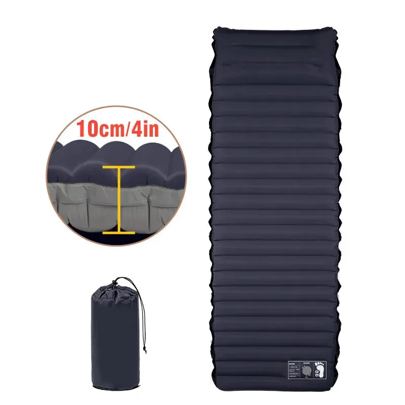 Kilos Gear Camping Inflatable Air Mattress, 4" Thick with Built-in Pump and Pillow