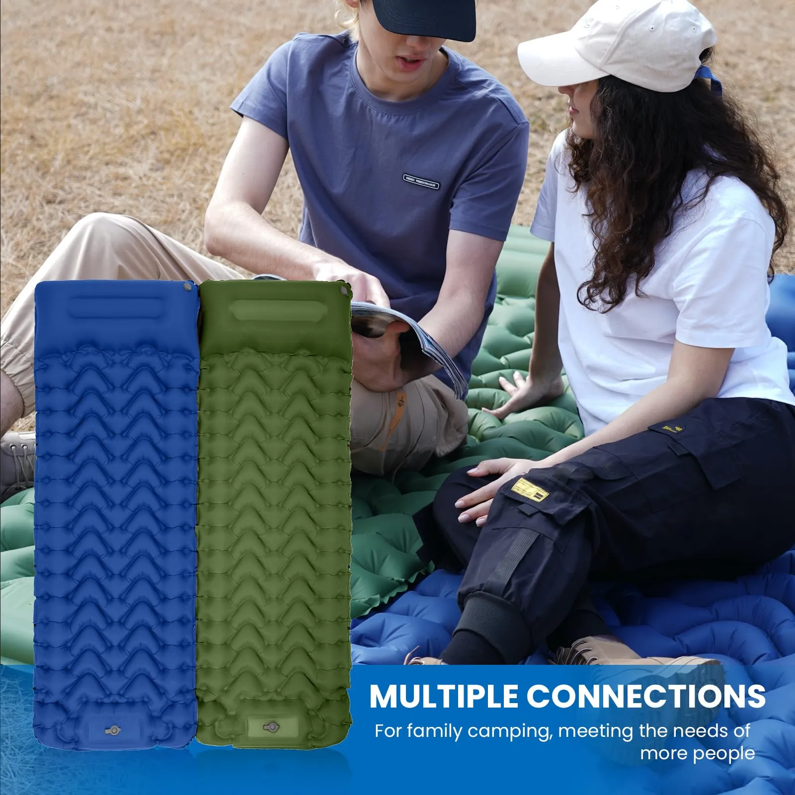 KingCamp Inflatable Camp Bed & Mattress Bundle
