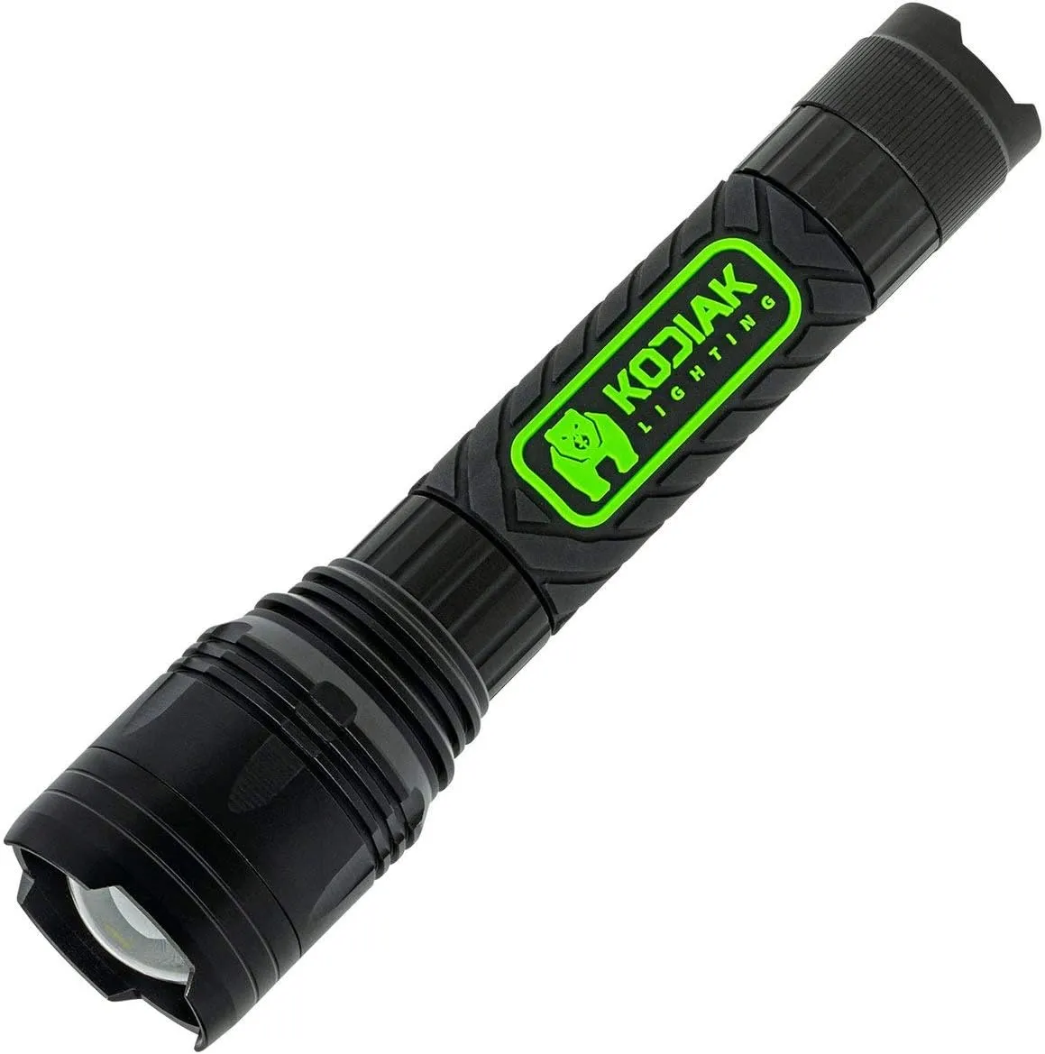 KODIAK Tactical Flashlight, 3500 Lumen Compact LED Flashlight with Rubber Coated Grip, High Power Work Light for Camping, Hiking, Outdoors – 2 Light Modes, Durable & Gift-Ready