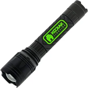 KODIAK Tactical Flashlight, 3500 Lumen Compact LED Flashlight with Rubber Coated Grip, High Power Work Light for Camping, Hiking, Outdoors – 2 Light Modes, Durable & Gift-Ready