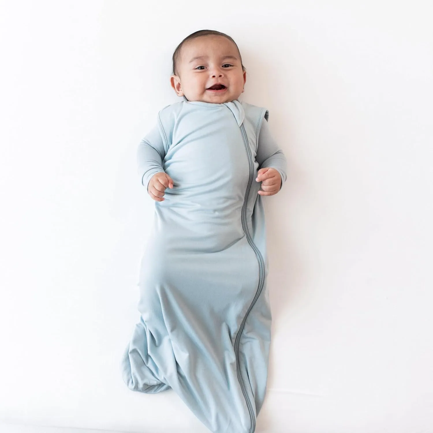 KYTE BABY Unisex Sleep Bag for Babies and Toddlers, 97% Rayon Made From Bamboo, 3% Spandex, 0.5 Tog (Medium, Fog)