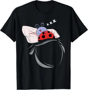 Ladybird Sleeping Pyjamas Nap Gift Ladybird T-Shirt