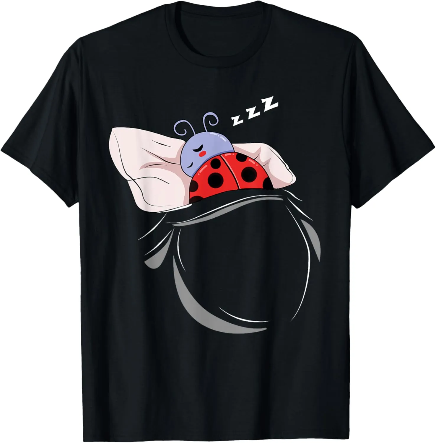 Ladybird Sleeping Pyjamas Nap Gift Ladybird T-Shirt