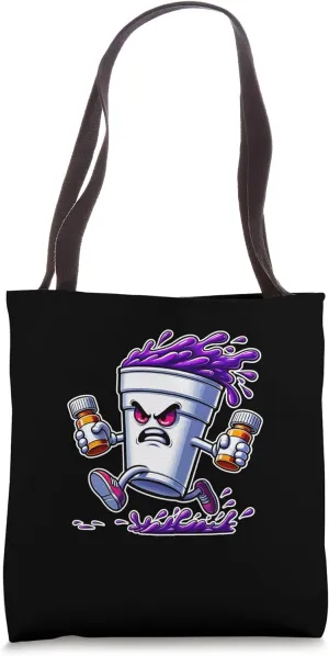 Lean shirts, Purple Drank, Dirty Double cup, Lean Line Tote Bag