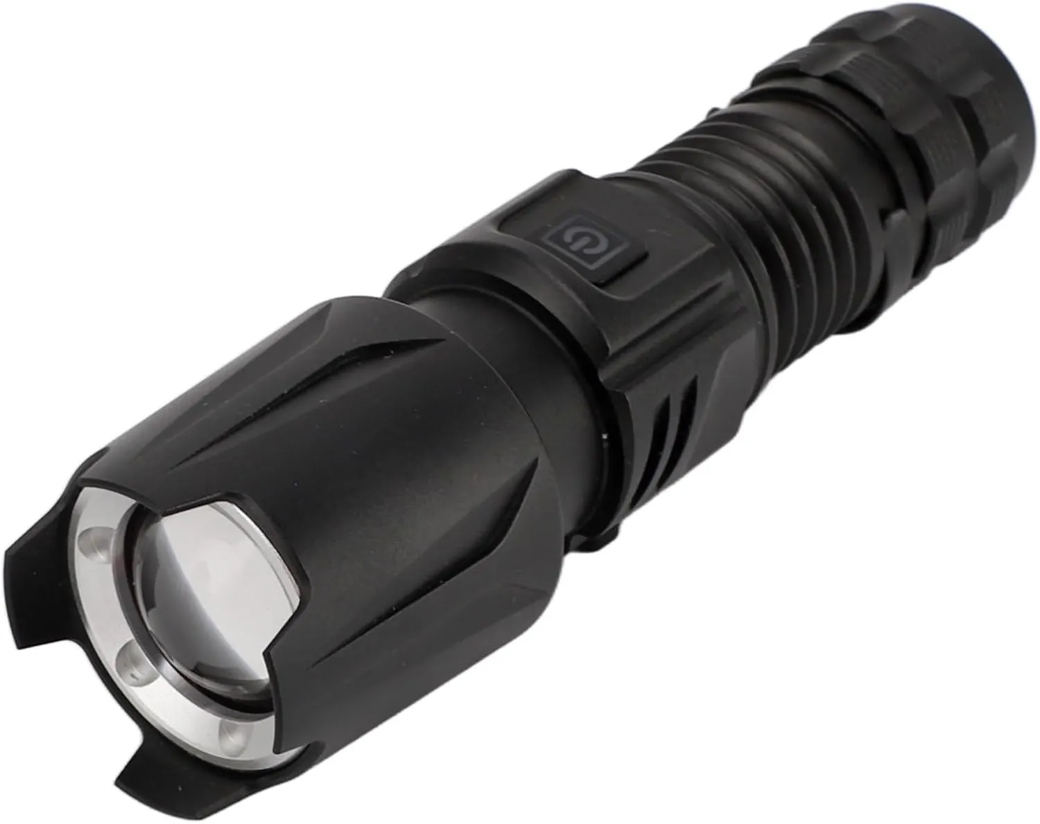 LED Flashlight, Portable Zoomable Flashlight, IPX5 15W 1000LM 900mAh Stepless Dimming Camping Flashlight, Compact and Portable Outdoor Search Rescue Emergency Light